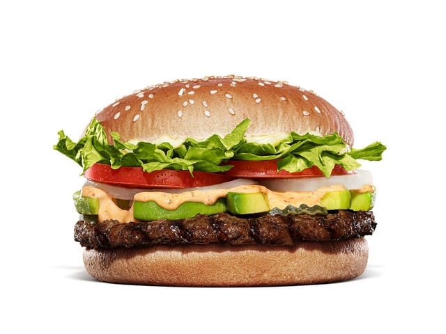 「クリーミーチポトレ アボカドワッパー」＜単品 840円、セット 1,140円＞【バーガーキングから『アボカドワッパー』の期間限定商品が新登場】