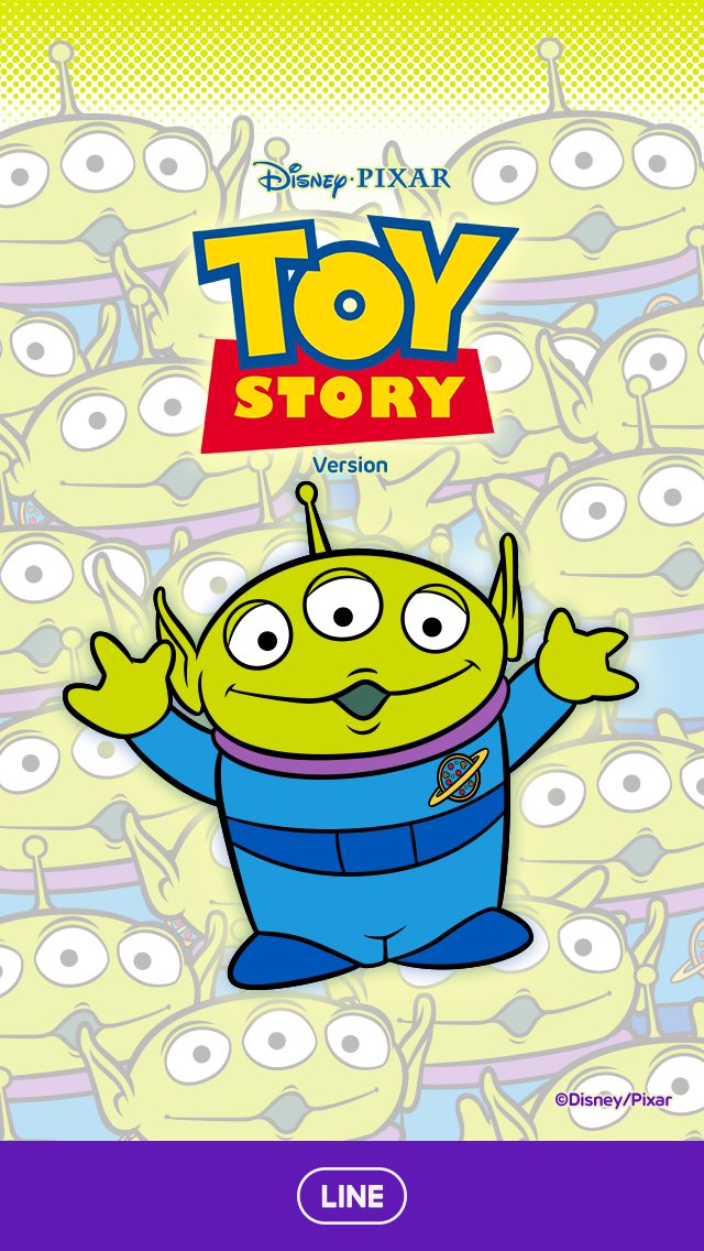 LINE着せかえ：【6月】トイ・ストーリー (エイリアンだらけ)