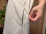 【Uniqlo U コットンシャツワンピース/ノースリーブ】便利なポケット付き！スマホや小物もサッと出し入れできます