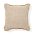 【Francfranc（フランフラン）】ジュートフリンジ クッションカバー ナチュラル