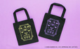 【ANNA SUI×ポムポムプリン】「トートバッグ」(1柄2色、各4,950円)/サイズ:約36cm×32cm