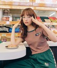 【ANGEL BLUE】リンガーTシャツ ¥4,790 / サイズ FREE / カラー ベージュ