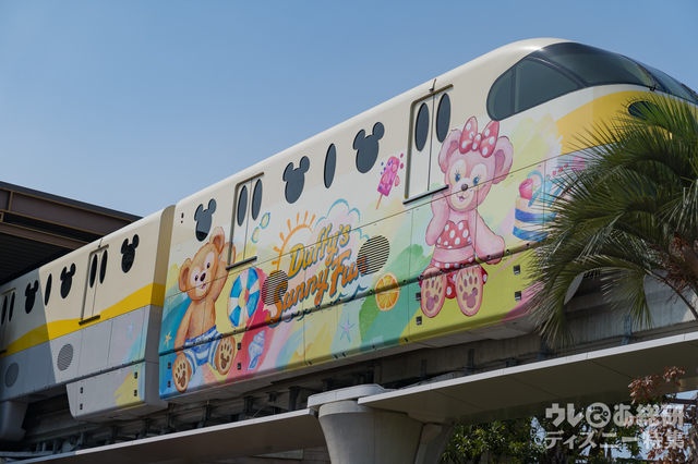 前方車両はダッフィーとシェリーメイ