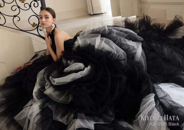 【KIYOKO HATA キヨコハタ】新作ウェディングドレス：KH-0565_Black