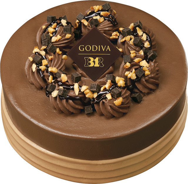 - ゴディバ監修 - ショコラ＆ヘーゼルナッツ クリスマスアイスクリームケーキ【価格】4,900円【「Happy ICE CREAM CHRISTMAS ハッピー アイスクリーム クリスマス」】