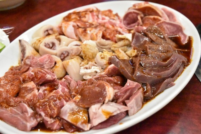 ナンコツ・レバー・ハツ・シロなど豚のホルモン