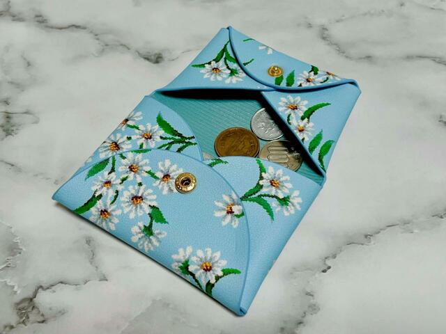 【大人百花　Spring issue】「付録：FEILER（フェイラー）ホワイトマーガレット柄マルチケース」コインケースとして使っても◎