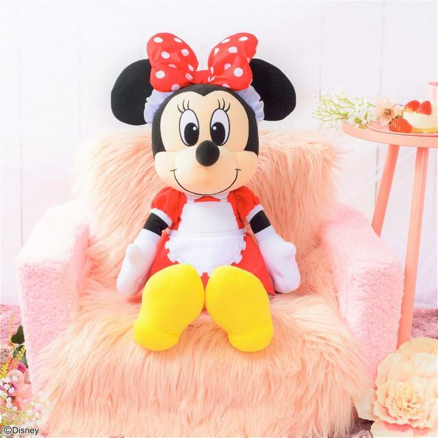 ミニーマウス　Strawberry Festa　ギガジャンボぬいぐるみ