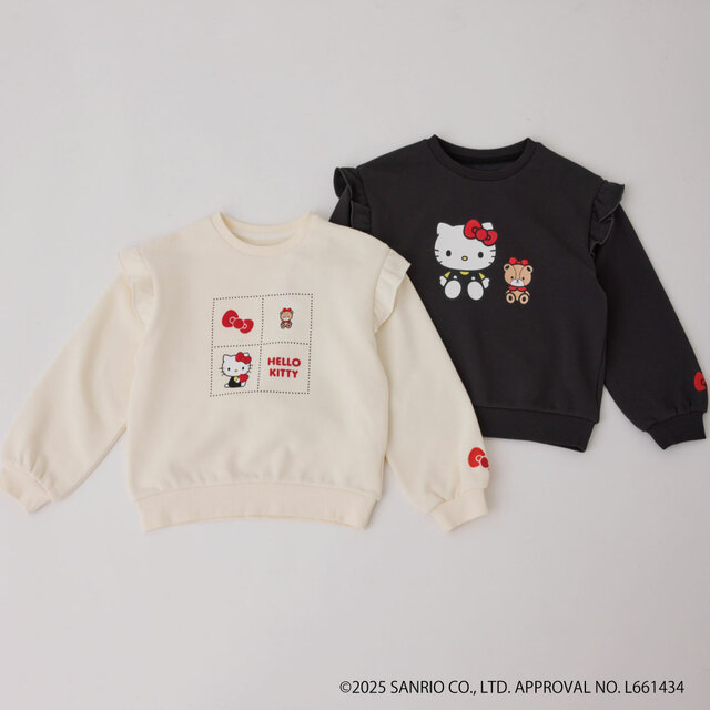 「【KIDS】発砲プリント裏毛プルオーバー」￥4,070（税込）