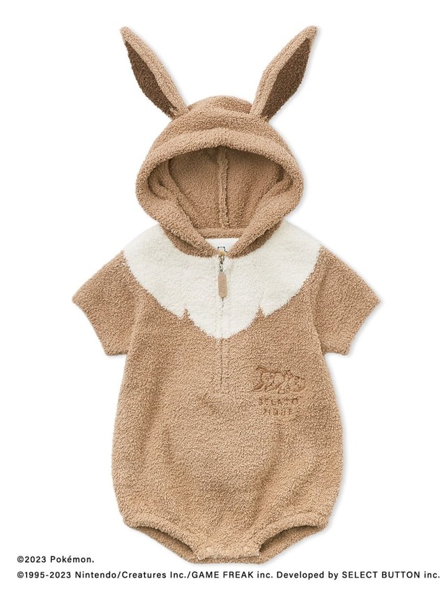 【ポケモンスリープ】【ベビー】ベビモコ イーブイ ロンパース　￥9,680　サイズ：70 / 80