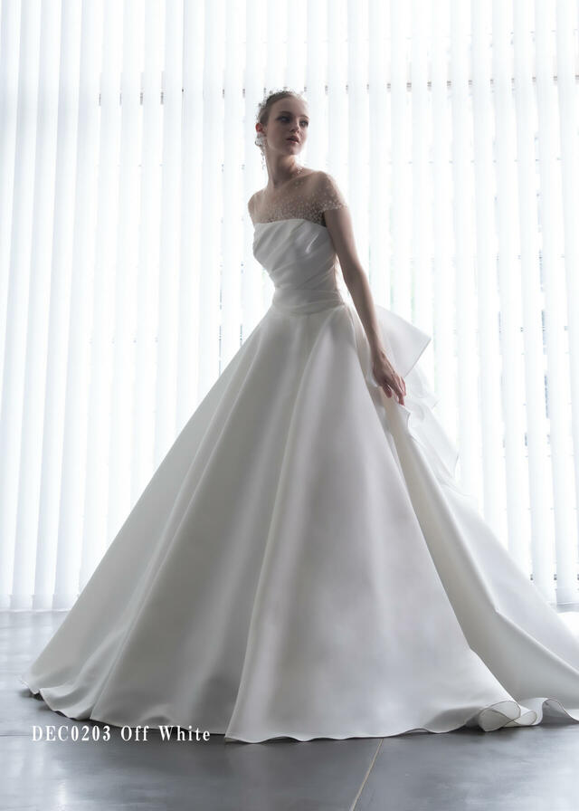 「Clef a decor-クレアデコール」新作ウェディングドレス　DEC0203_Offwhite