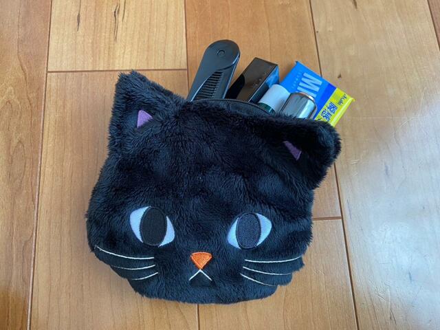 【ミートントリートポーチ(ブラック)】ポーチやお子様のハンドバックにも