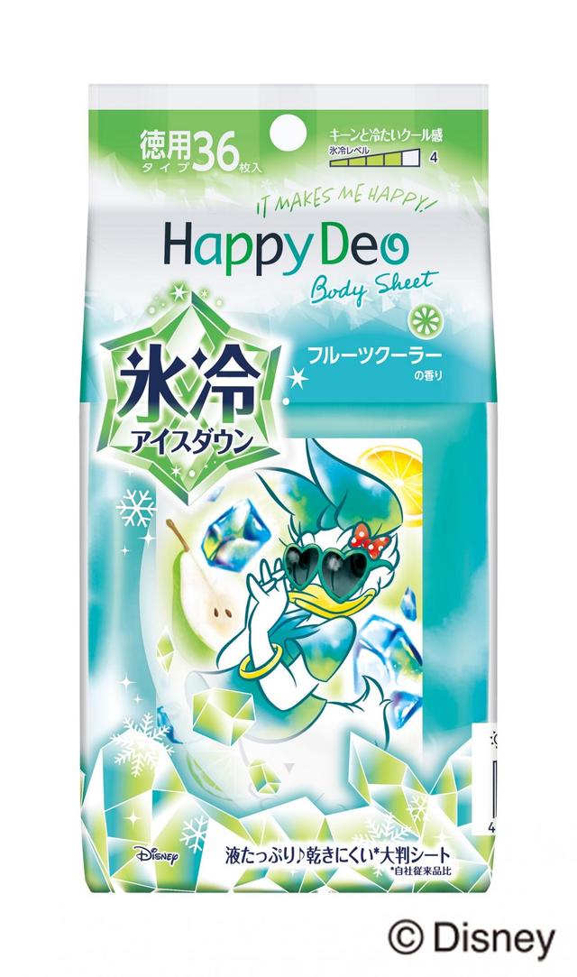 マンダム　ハッピーデオ ボディシート 氷冷アイスダウンフルーツクーラー徳用 スペシャルパッケージ