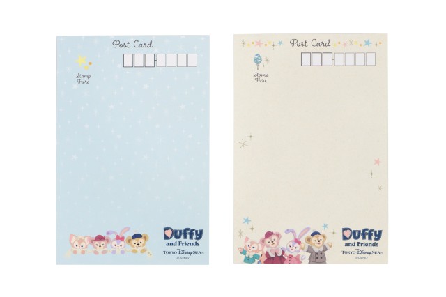 「 ダッフィー&フレンズのウィンター・トゥインクリング・タウン」ポストカード&マスキングテープ