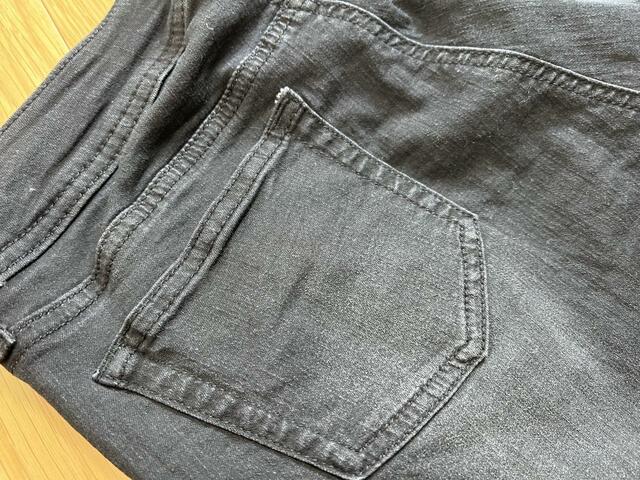 【ファッションセンターしまむら レディース スキニーデニムパンツ】ビンテージのような風合いの生地