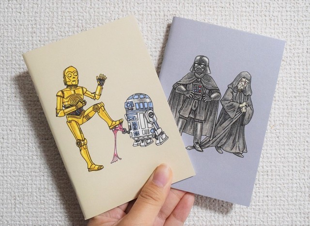 こちらの二冊は中が白無地。