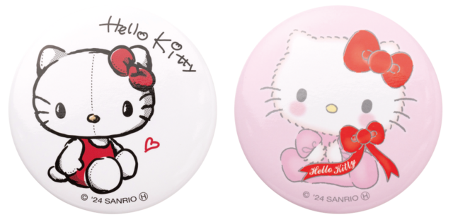 F賞缶バッジ SET(全8種)【Happyくじ『HELLO KITTY 50th〜ハッピーアニバーサリー★〜』】