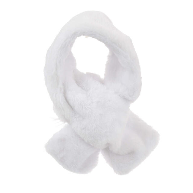 【キッズ用】マリー おしゃれキャット キッズ用マフラー ホワイト ENJOY WINTER 2,700円