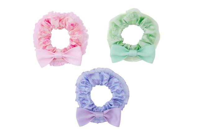 シュシュセット 1500円｜3個セット｜東京ディズニーリゾート・アプリ、ギャグファクトリー／ファイブ･アンド･ダイム