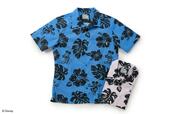 Disney100／和光限定PAIKAJIアロハシャツ 税込¥39,600 色展開：ブルー、ピンク 素材：綿50％、麻50％ サイズ：M、L、LL【Moments of Magic at the Clock Tower】