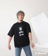 「ミッキーマウス」デザインビッグシルエットTシャツ 6,800円｜370-ThreeSeventy