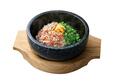 「紅ずわいたっぷり　石焼かに飯」＜590円/税込649円＞【焼肉きんぐの冬期間限定「北海道フェア」】
