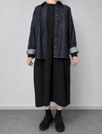 【無印良品 カポック混二重ガーゼ　長袖ワンピース】おでかけ着にもおすすめ！アウターや靴下と合わせて