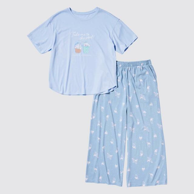 ちいかわ × サンリオキャラクターズ：スイーツコレクション ラウンジセット（半袖）¥2,990