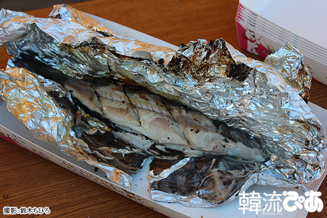 獲ったヤマメはその場で食す！