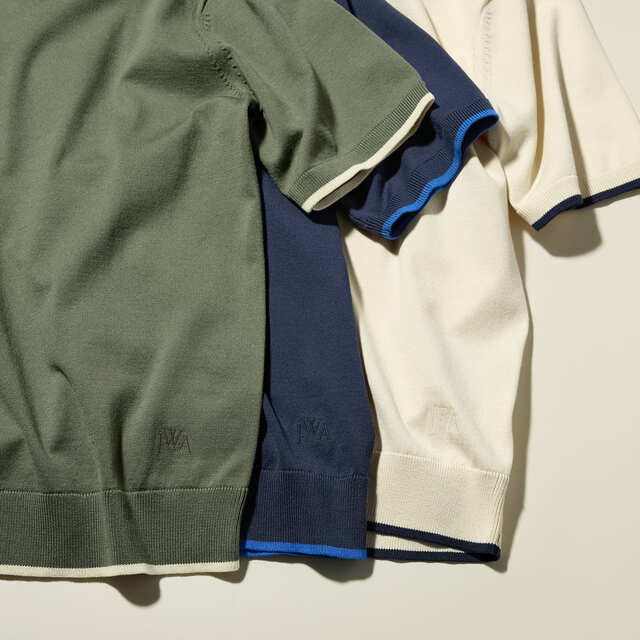 MEN「ニットポロシャツ(半袖)」各¥2,990