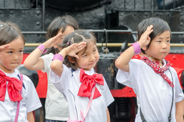 千頭駅でのセレモニーの様子(5)