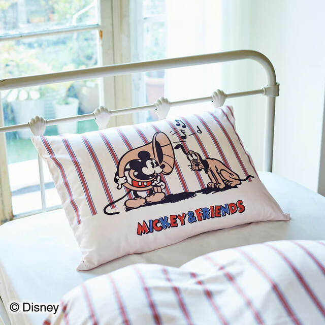 レトロデザインカバー2点セット ￥6,600｜昭和西川ディズニー寝具「Dive in Disneyシリーズ」
