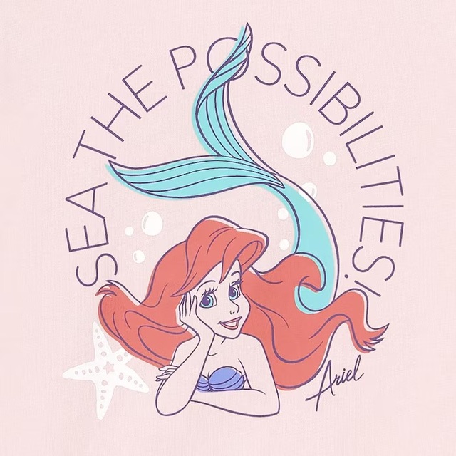 GIRLSグラフィックT(半袖) Disney ¥990