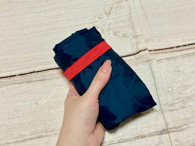 【レタスクラブ2025年12月増刊号付録 SNOOPY でかエコバッグ】くるくる丸め、ゴムバンドでまとめれば完成！コンパクトに持ち運べます♪