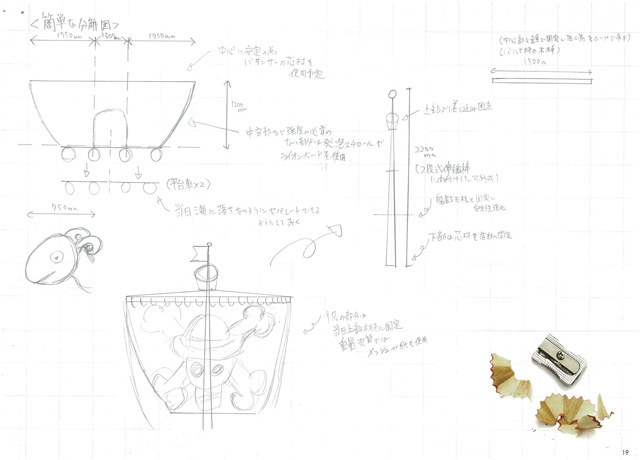 ダース・ベイダーにワンピース「レッドブル・フルーグタグ」出場飛行機の絵コンテ／ワンピース