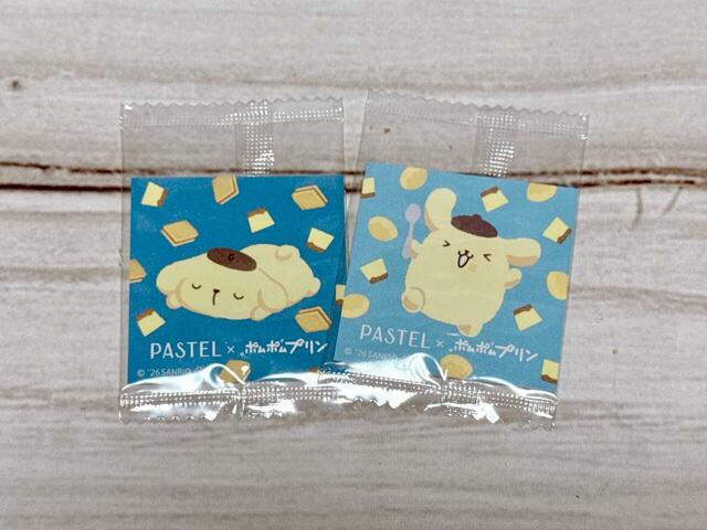 『ポムポムプリンのさくさくラスク～プリン風味～』にはオリジナルシールも入っています。お得すぎる〜！