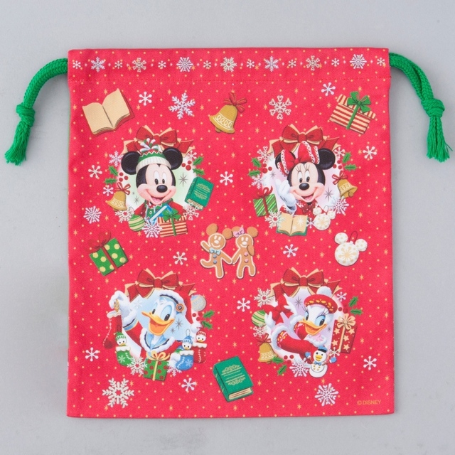 きんちゃく ¥700 ※バックデザイン｜東京ディズニーランド「クリスマス・ファンタジー」（2016年）スペシャルグッズ