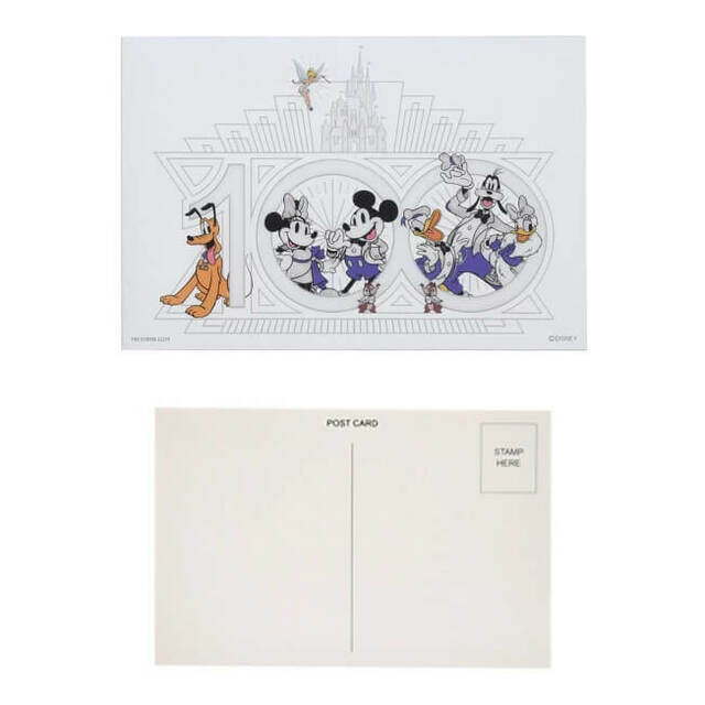 ディズニーキャラクター ポストカード セット フレーム付き The Disney100 Platinum Celebration Collection 660円