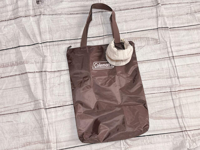 トートバッグにポーチチャームをつけてみました。かわいすぎる〜！