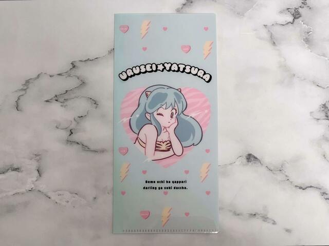 【100円ショップ×うる星やつら】ミントはハートの中からラムちゃんが登場しているデザイン！