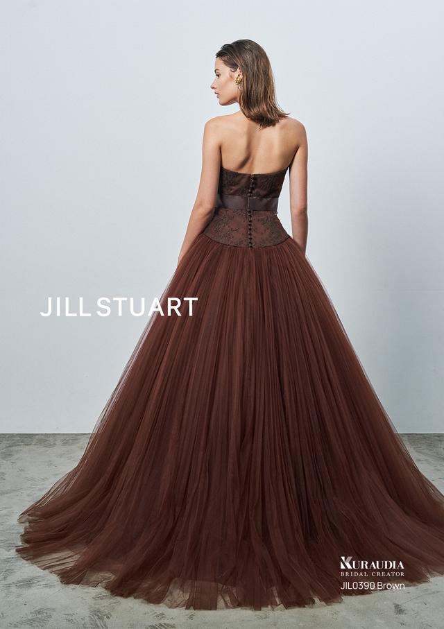【JILL STUART(ジルスチュアート)新作ウェディングドレス】JIL0390-Brown