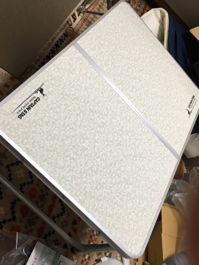 CAPTAIN STAG（キャプテン スタッグ）ラフォーレ アルミツーウェイテーブル アジャスター付 S