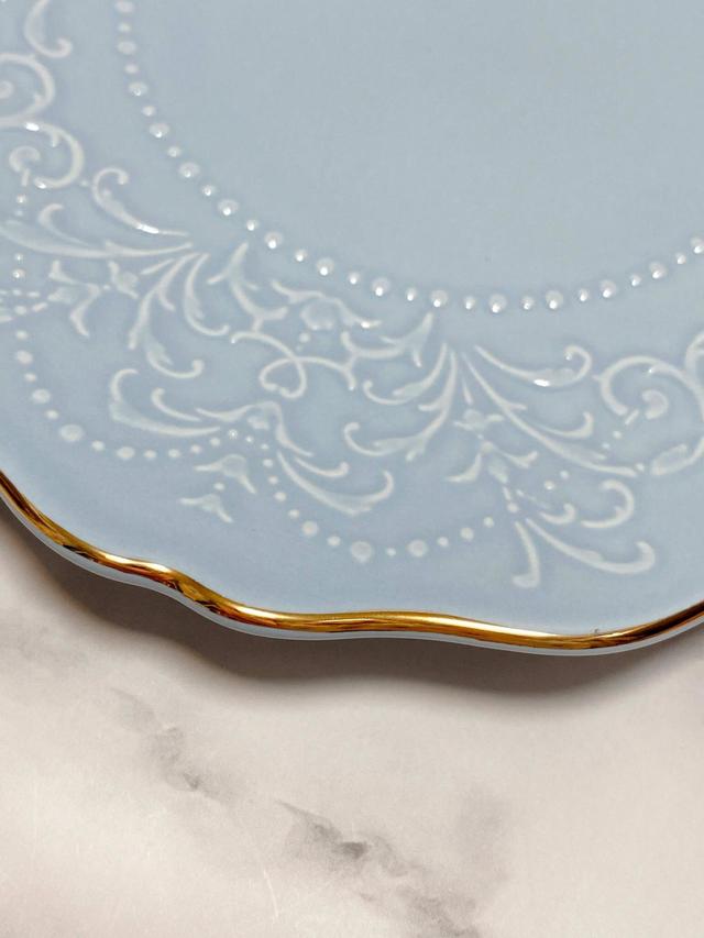 【Francfranc（フランフラン）】ヴォワール プレート S ライトブルー／税込800円