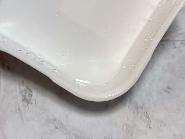 温めた後に確認したところ、これだけの水分が落ちていました！