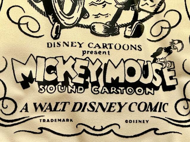 【Disney100 蒸気船ウィリー マルチに使えるポーチBOOK】フォントデザインもそれぞれ異なっており、凝っています！