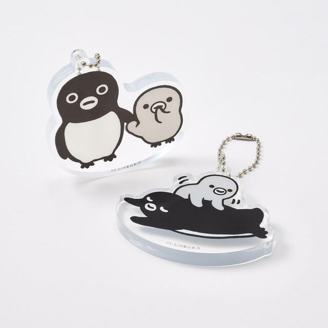 Suicaのペンギン ゆらゆらアクリルキーチェーン／各1,100円（税込）
