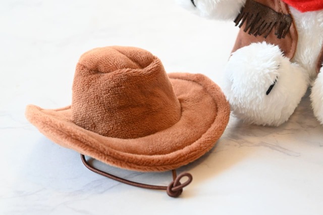 【『SNOOPY 2026 午 カウボーイスヌーピーのぬいぐるみポーチ BOOK』（宝島社）】ウエスタンハットは作りがめちゃくちゃしっかりしてて感動