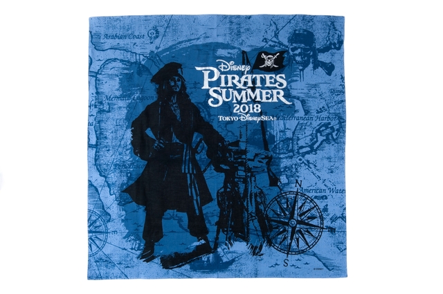 バンダナ ¥800 ※縦約53×横約53cm｜東京ディズニーシー「ディズニー・パイレーツ・サマー」2018年