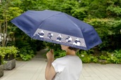 【上野パンダファミリーグッズ】「上野パンダファミリー 高機能傘（ネイビー）」￥7,040
