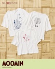 【イオンSELF+SERVICE×ムーミンコラボグッズ人気ランキング 3位】「ムーミンプリントTシャツ」各3,278円(税込)